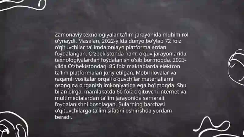 O'qituvchining uslubiy kompetentsiyasi 4