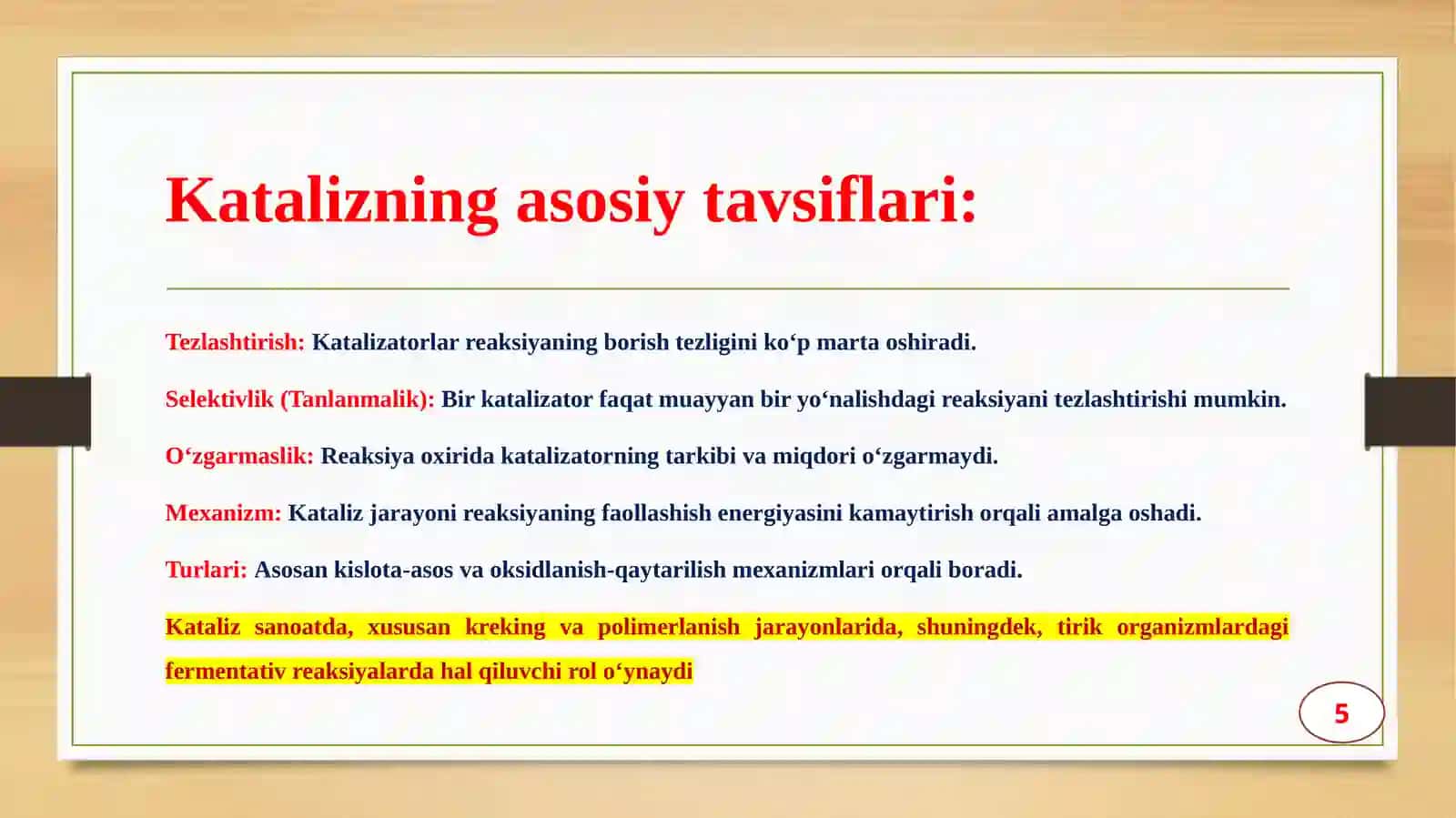 KATALIZ TURLARI VA ULARNING AHAMIYATI 4