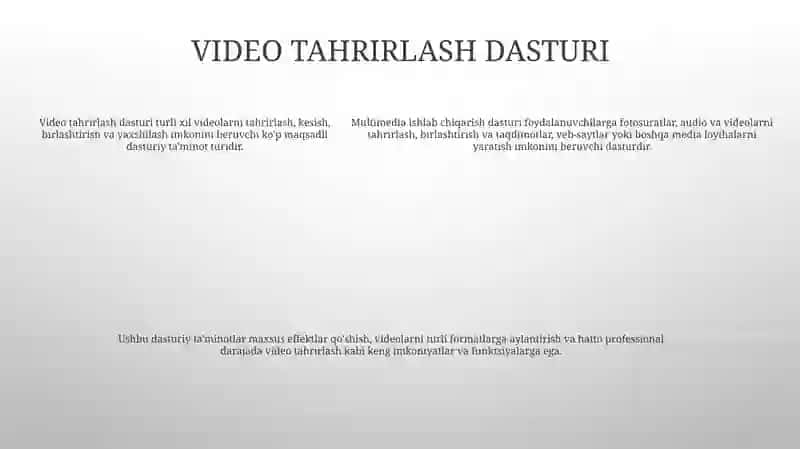 Multimedia Mahsulotlarini Yaratish Dasturlari 4