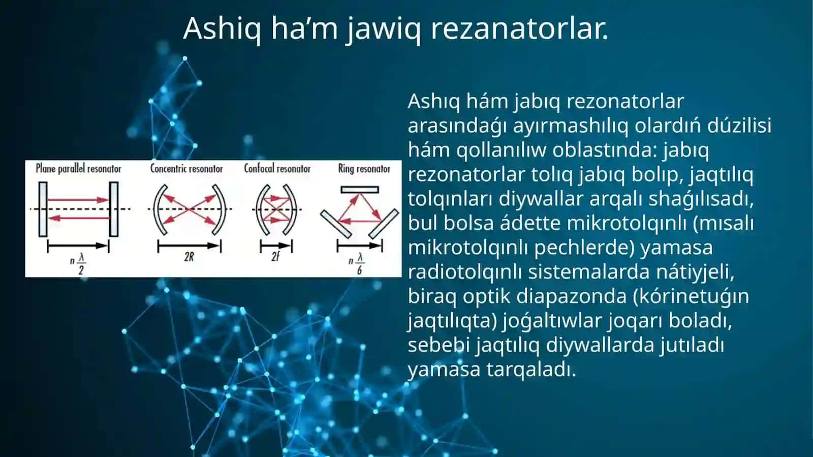 Ashiq optikaliq rezanatorlar 4