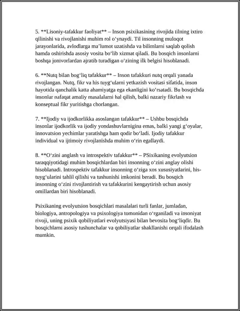 PSIXIKANING FILOGENETIK TARAQQIYOTI 4