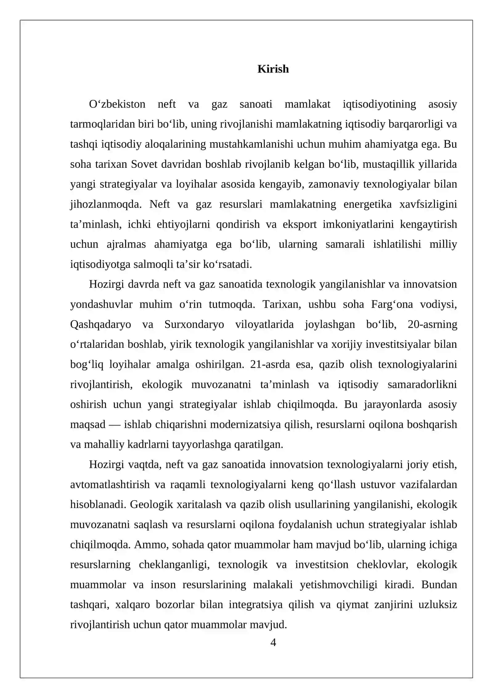 Tarmoqlar va sohalar yo'nalishi 4