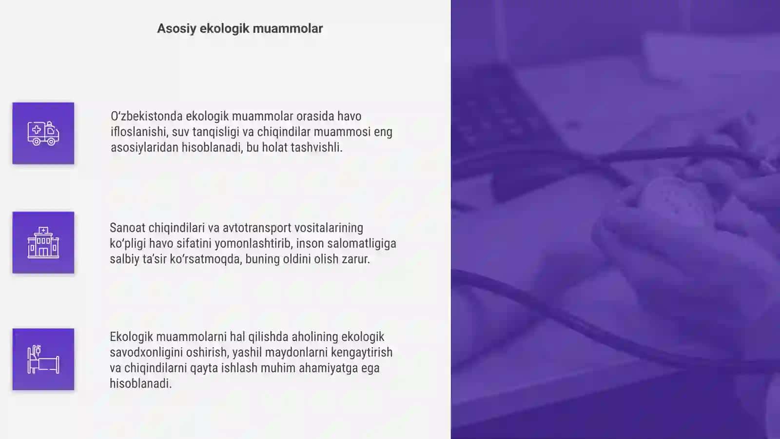 Ekologik muammolar va ularning oldini olish yoʻllari 4