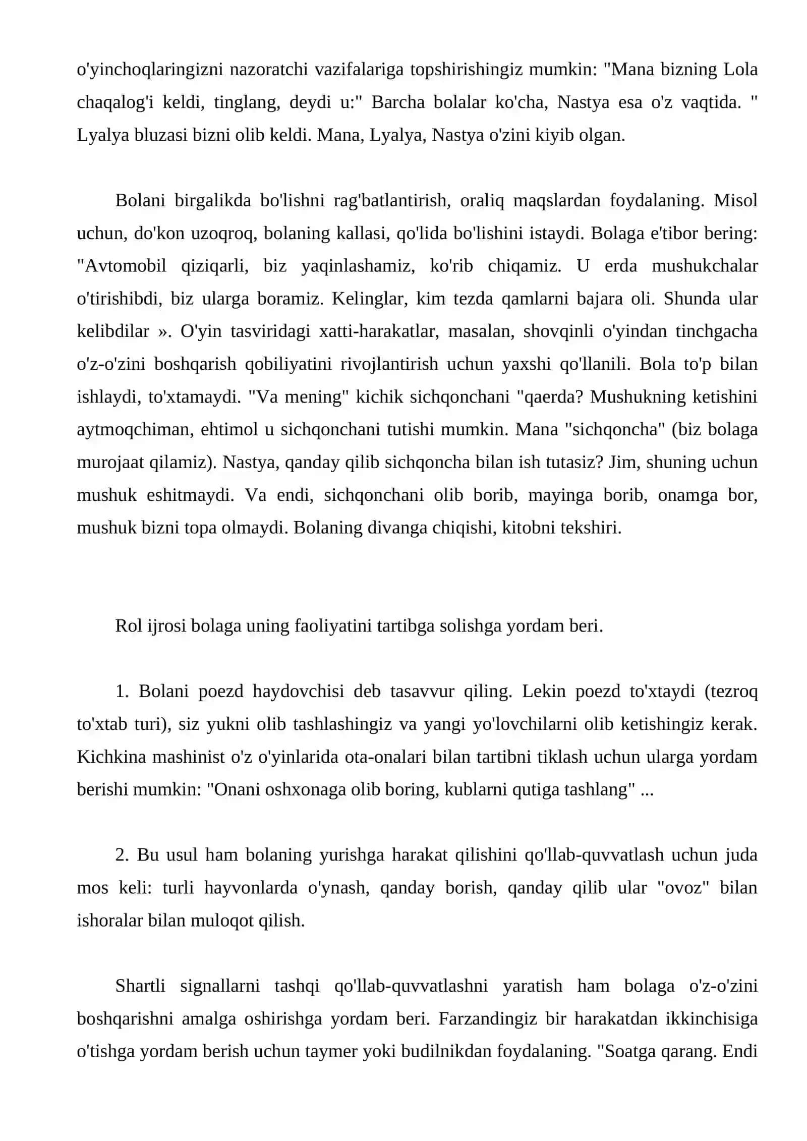 Oila bolaning irodasini tarbiyalash 4
