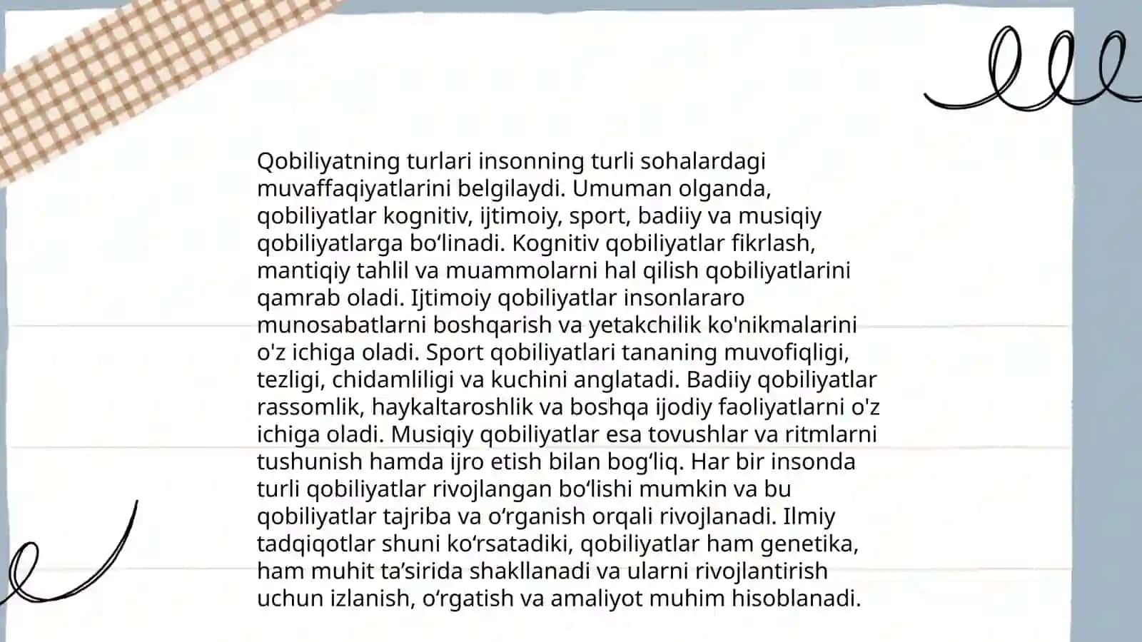 Qobiliyat haqida tushuncha 4