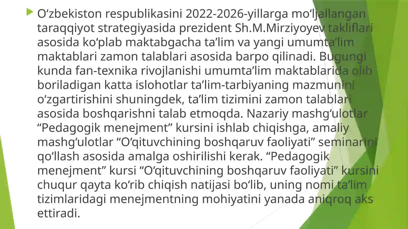 Ta’lim muassasi menejmenti.xalqaro baholash dasturlari 4