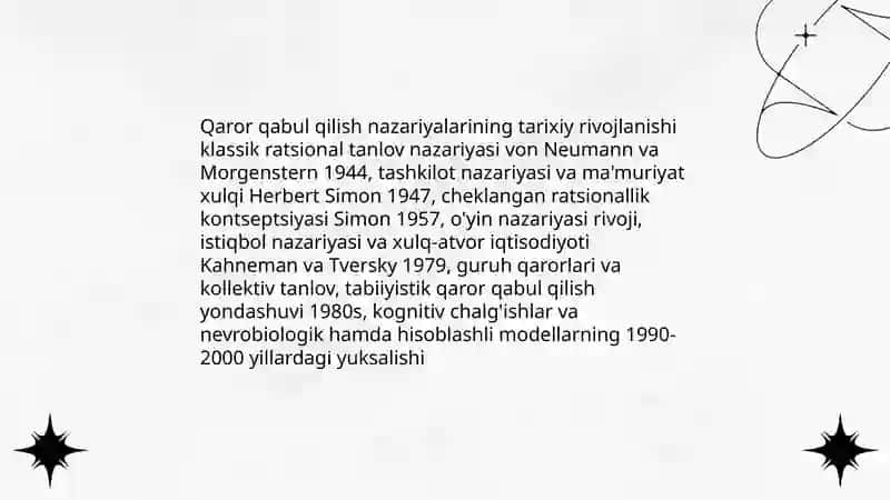 Qaror Qabul Qilishning Nazariy Asoslari 4