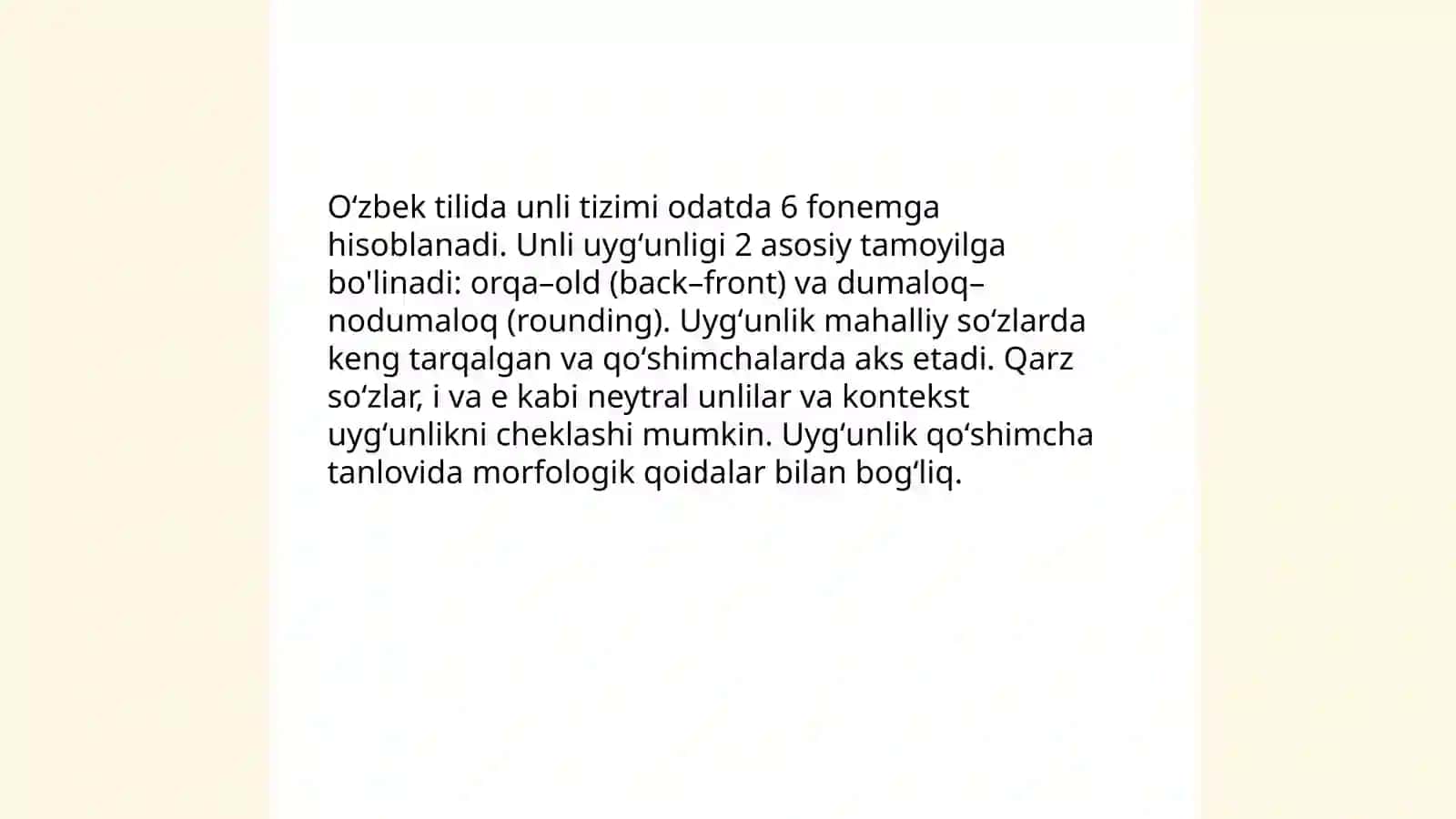 Oʻzbek tilshunosligida fonologiya 4