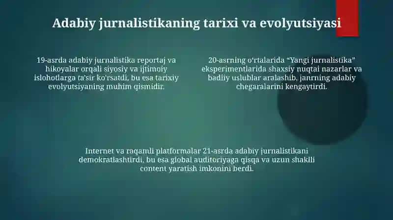 Badiiy publitsistik janrlar 4