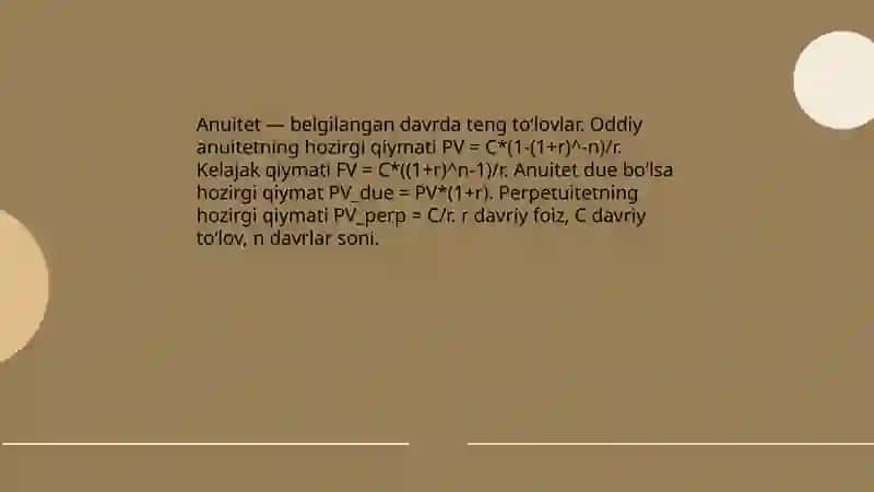 Moliyaviy menejmentning matematik asoslari 4