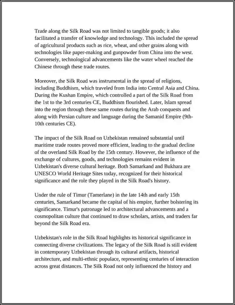 The Silk Road and Uzbekistan's Role 4