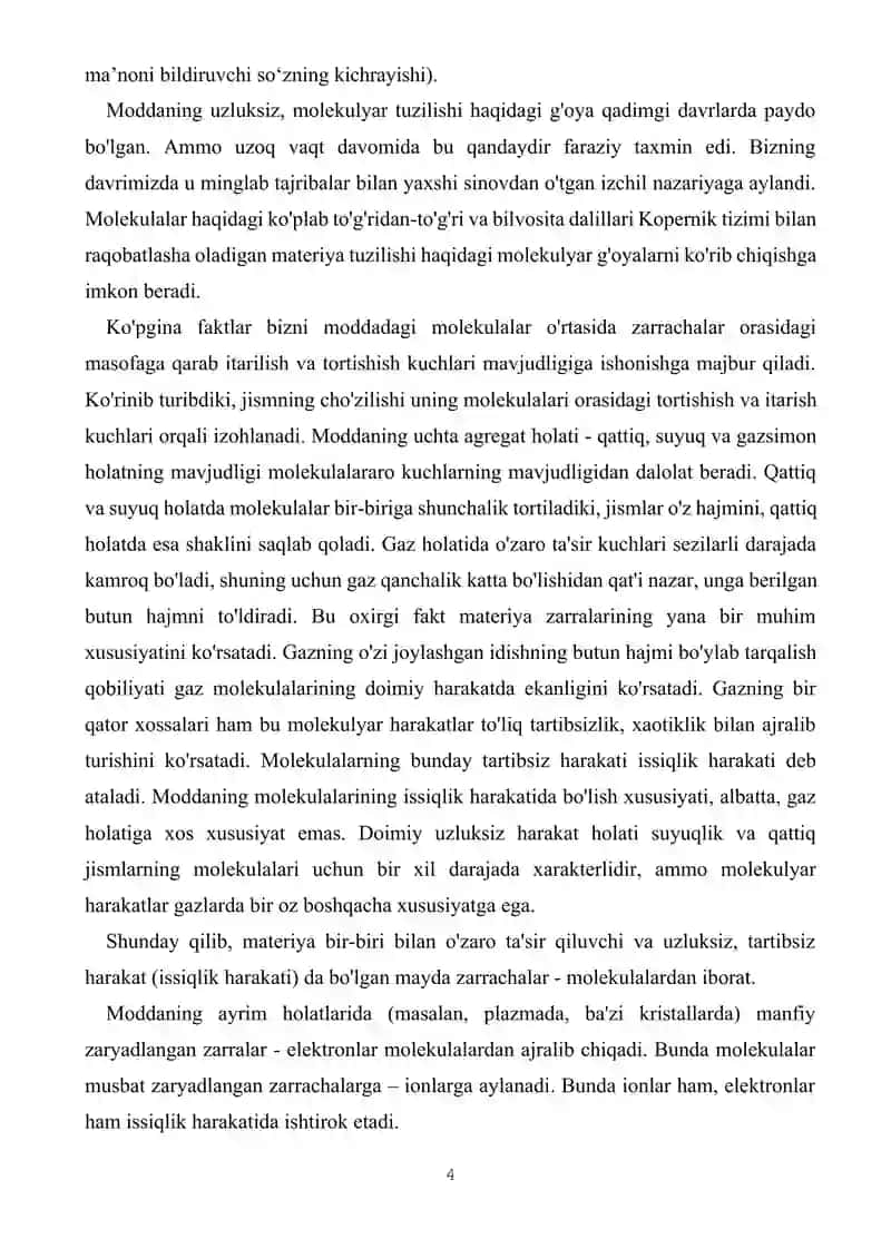 Molekulyar Fizika va Termodinamika 4