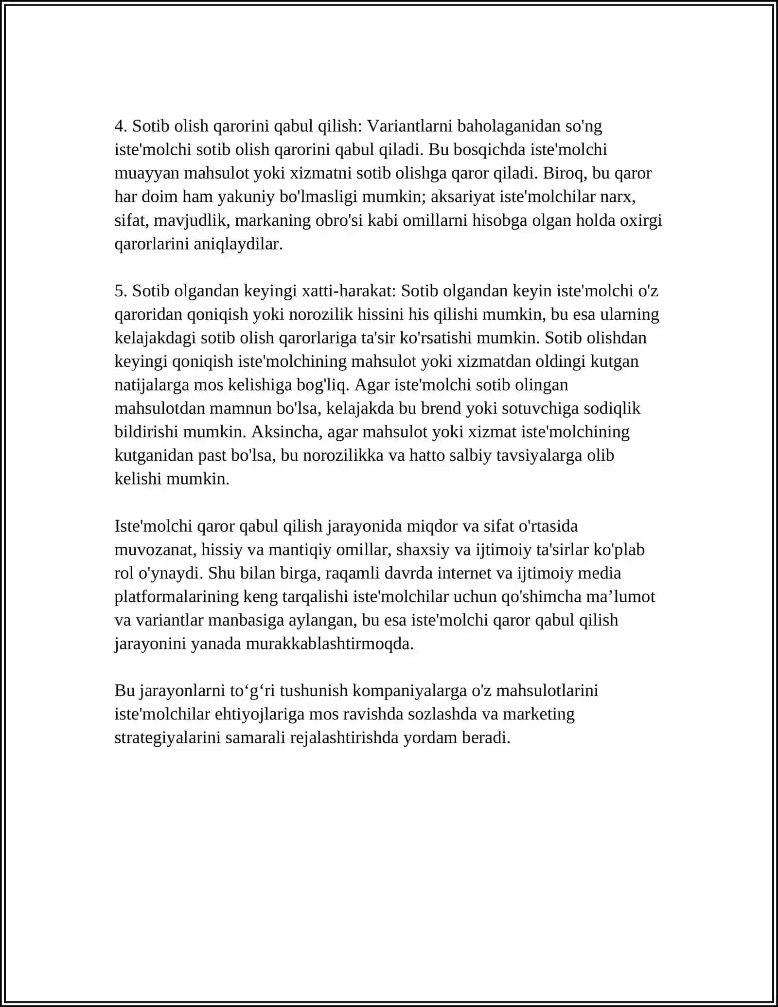 ISTE'MOLCHI HULQI NAZARIYASINING ASOSIY HOLATI 4