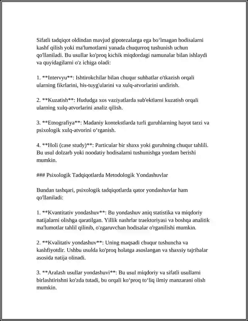 PSIXOLOGIK TADQIQOT SHAKLLARI 4