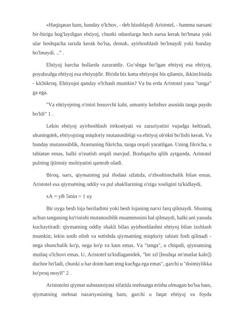 Aristotelning iqtisodiy qarashlari 4