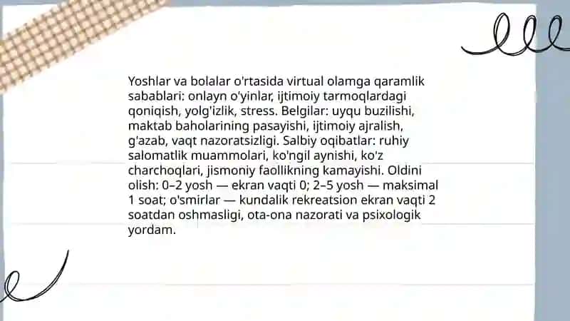 Virtual olam jozibadorligiga qaramlik 4