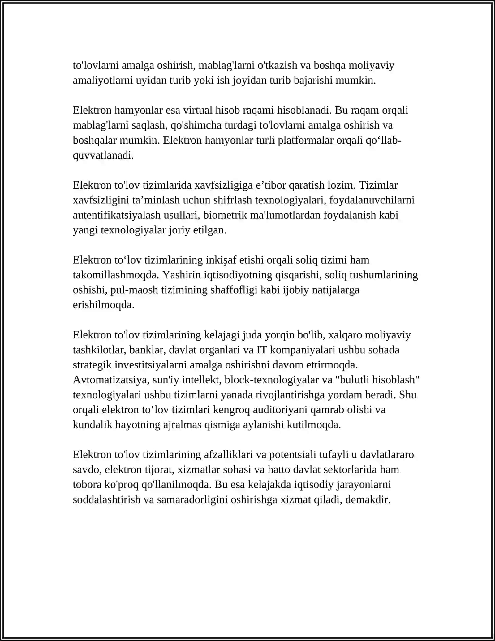 Elektron To'lov Tizimi 4