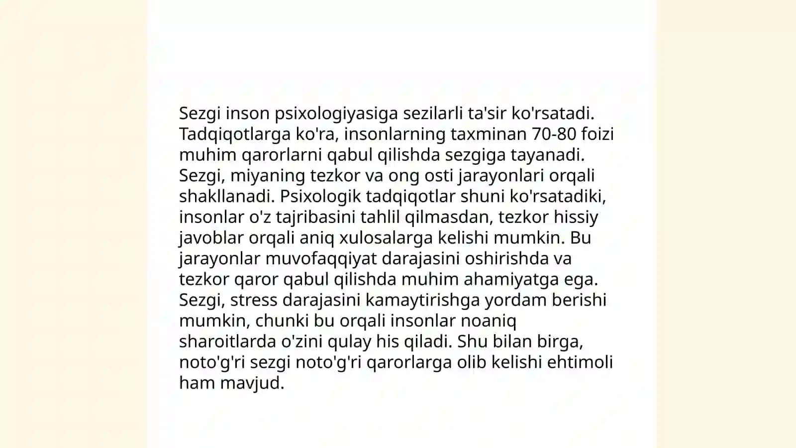 Sezgi 4