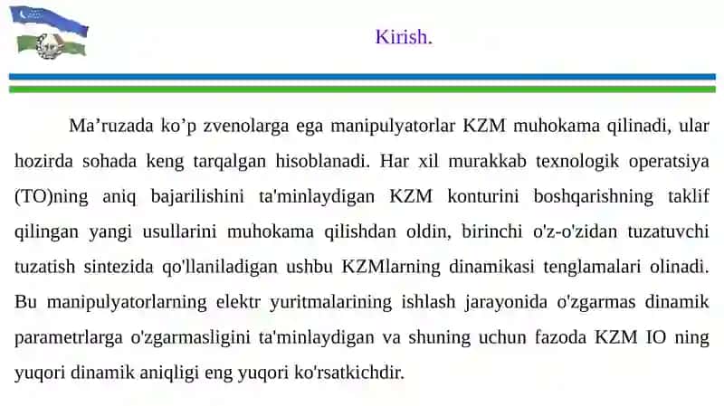 Mobil robotlar, moslashuvchan va intellektual robototexnik tizimlar 4