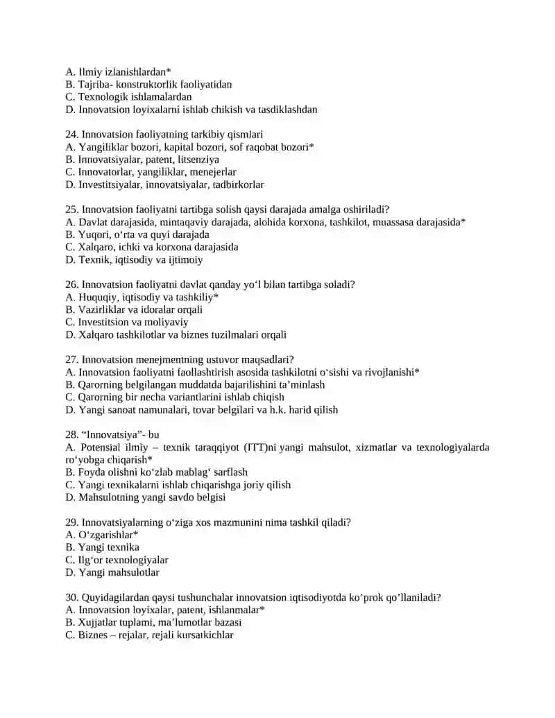 Innovatsion jarayonlarning bosqichi 4