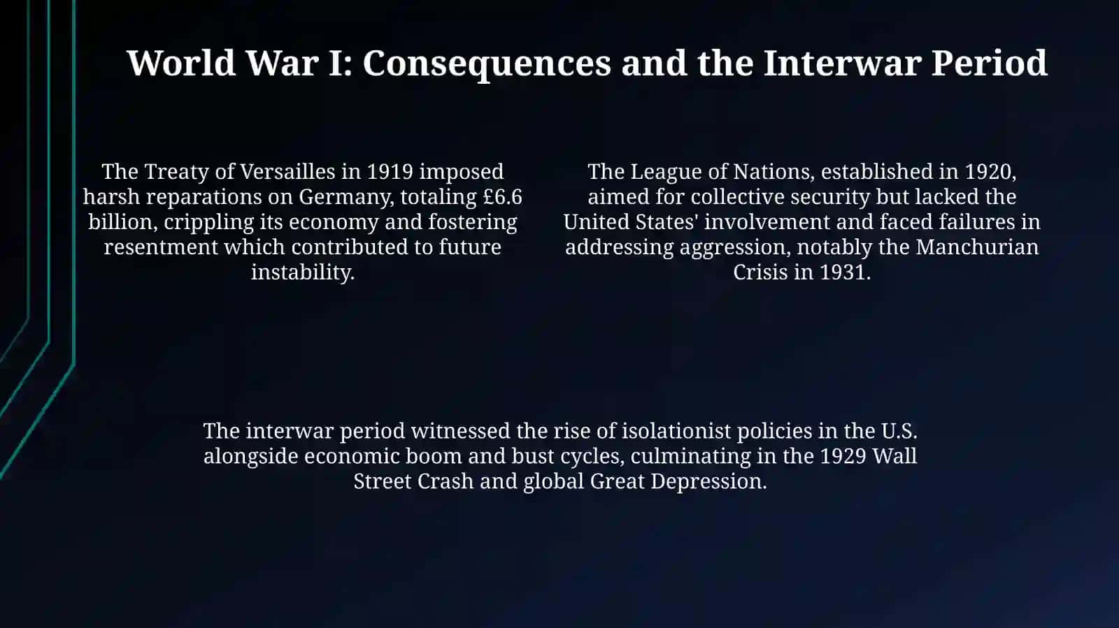 Plan: World War I: Causes and Course 4