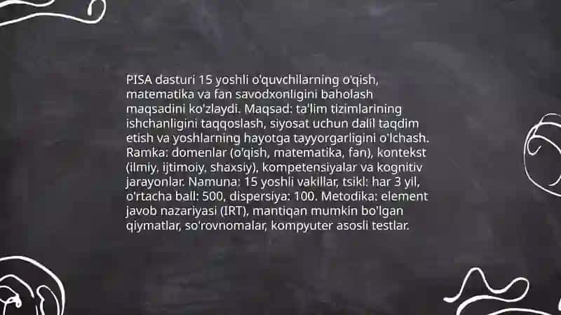 Xalqaro baholash dasturlari 4
