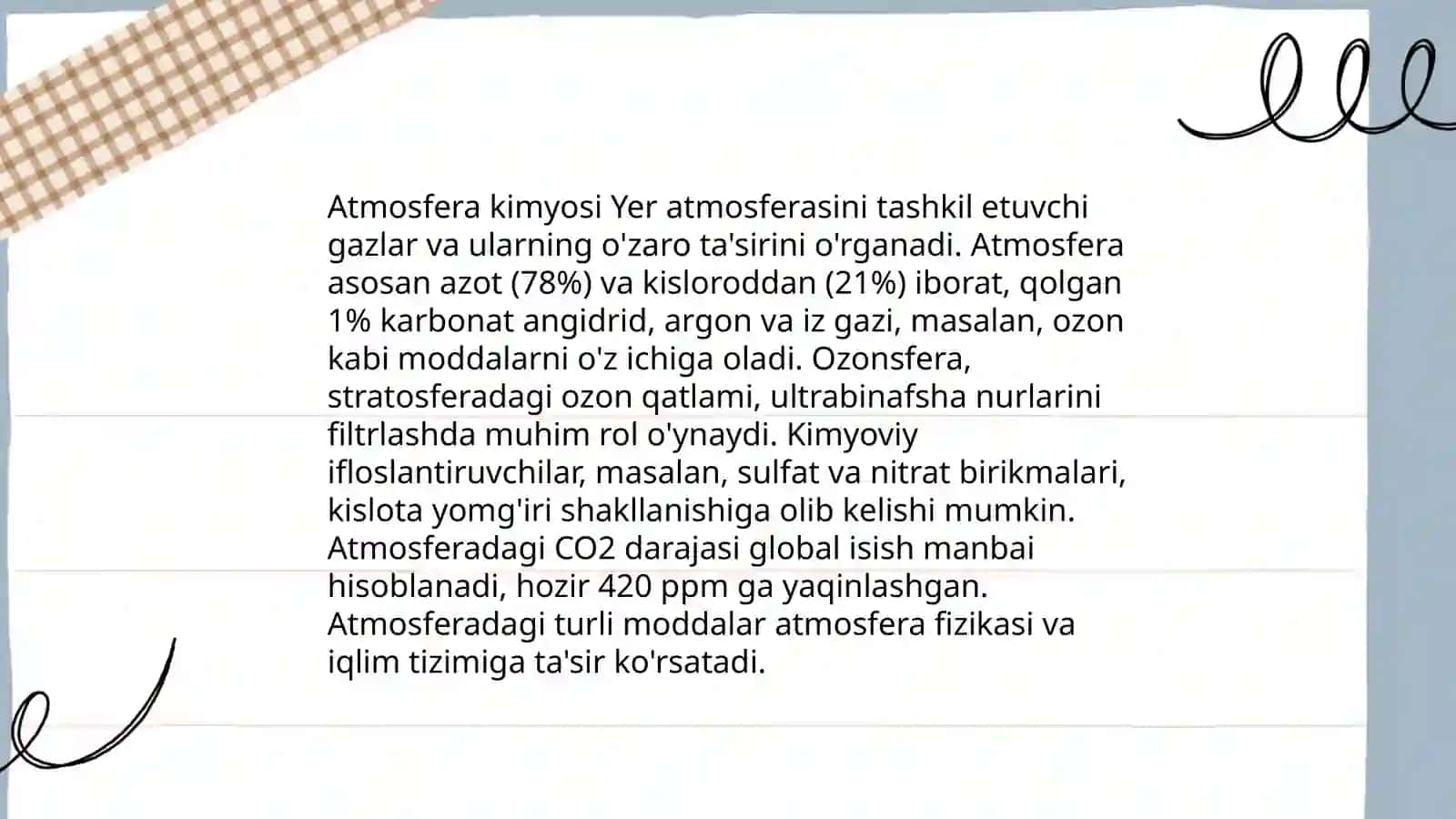 Ekologik kimyo 4