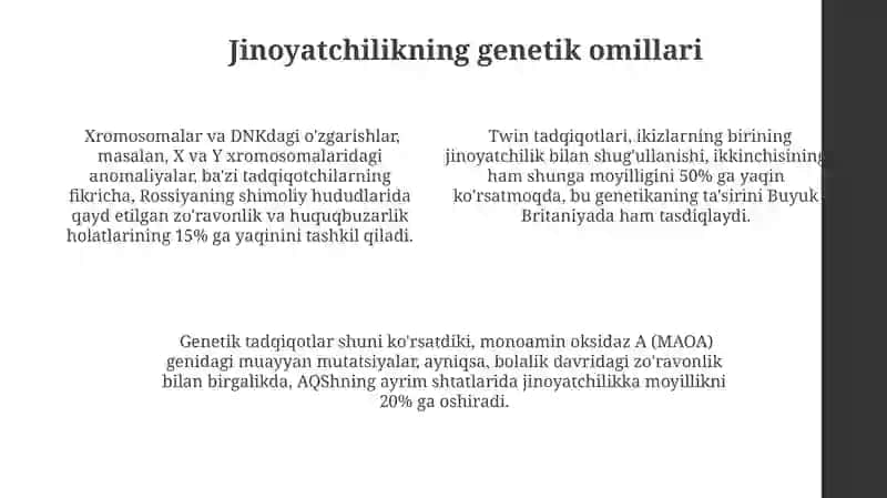 Jinoyatchilikning sabablari 4