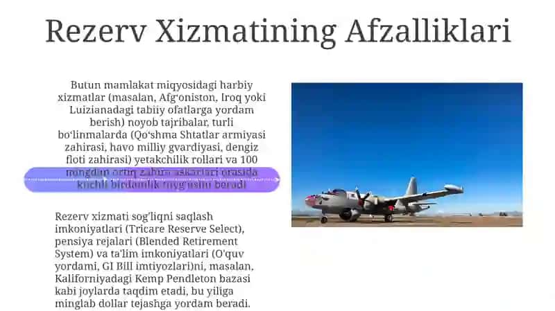 Harbiy xizmatni o'tash rezervdagi xizmat 4