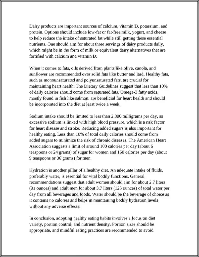 Healthy Eating Habits Overview 4