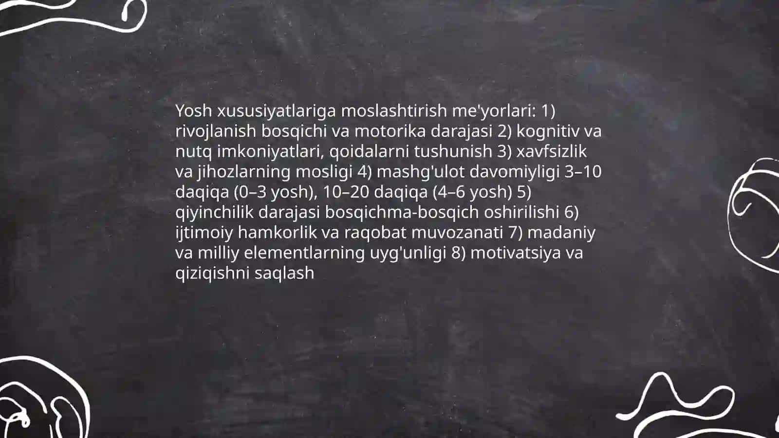 Kichik yoshdagi bolalarga beriladigan harakatli oyinlarni orgatish.Milliy va harakatli oʻyinlarni oʻqitish metodikasi 4