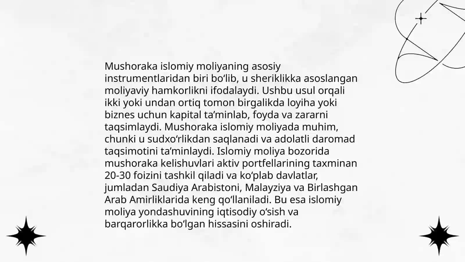 Mushorakada AAOIFI standardlari 4