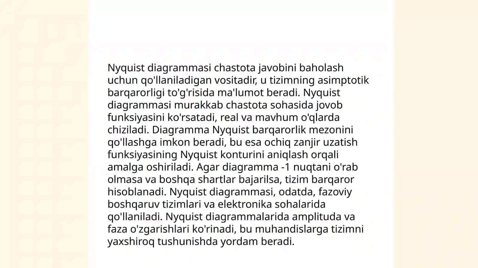 Turg'unlik mezonlari 4