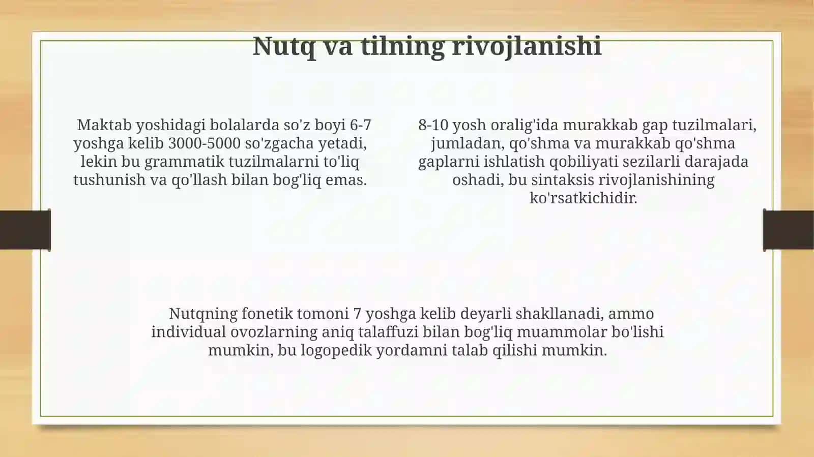Maktabgach tarbiya yoshida bilish jarayonlarining rivojlanishi 4