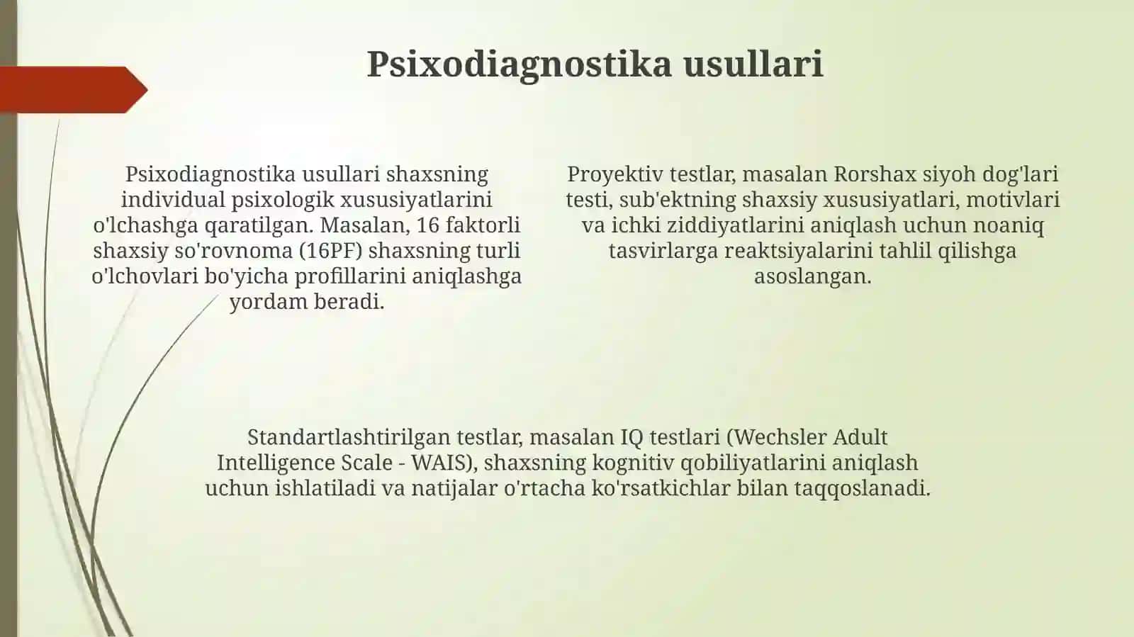 Psixologik xizmatning metodlari 4
