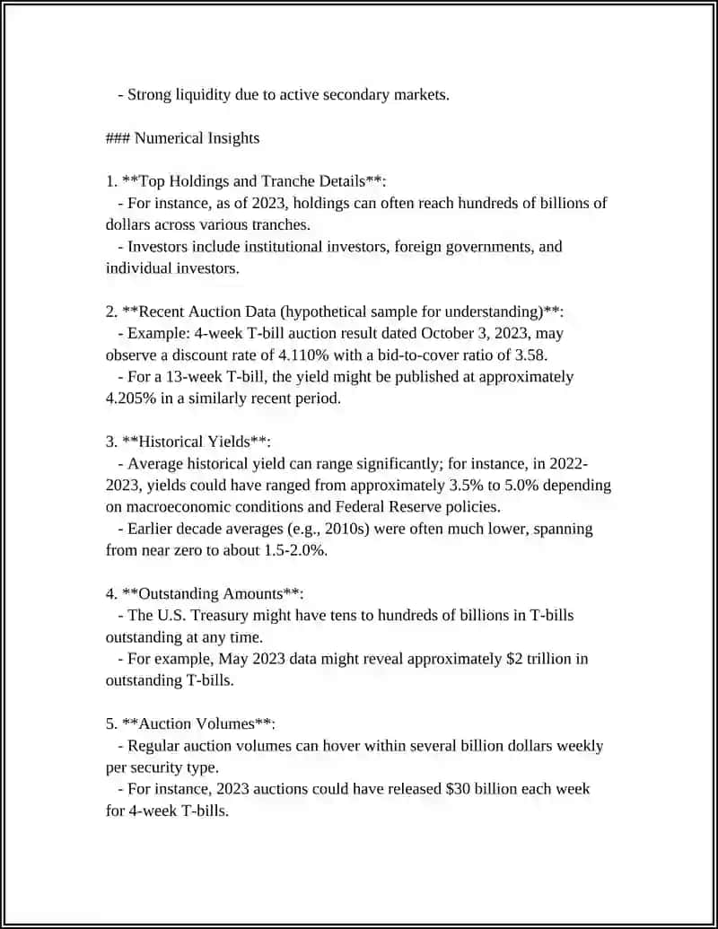 Treasury bills (T-bills) 4