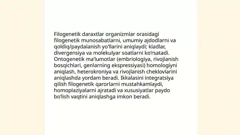 Filogeniz va Ontogenez haqida tushuncha 4