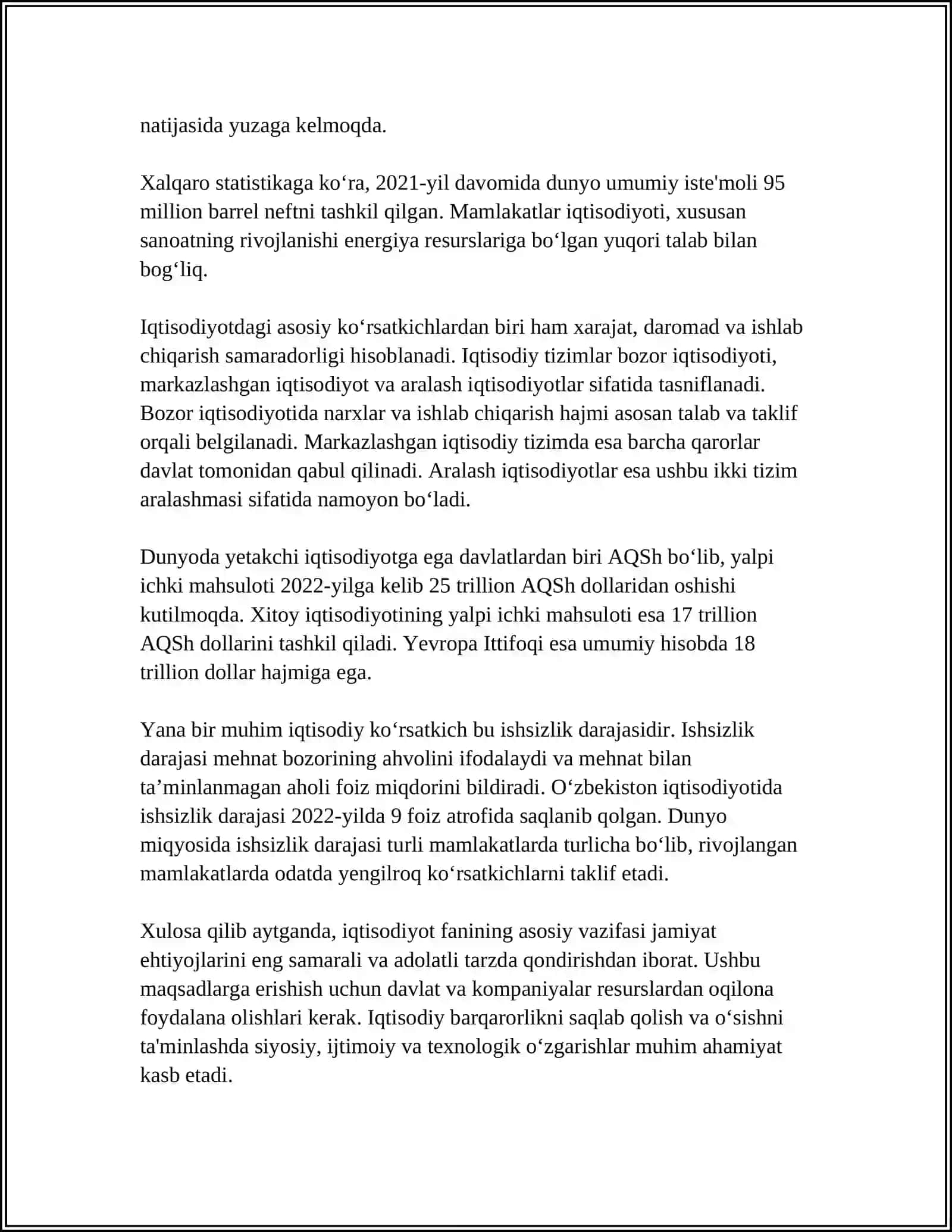 IQTISODIYOTGA KIRISH 4