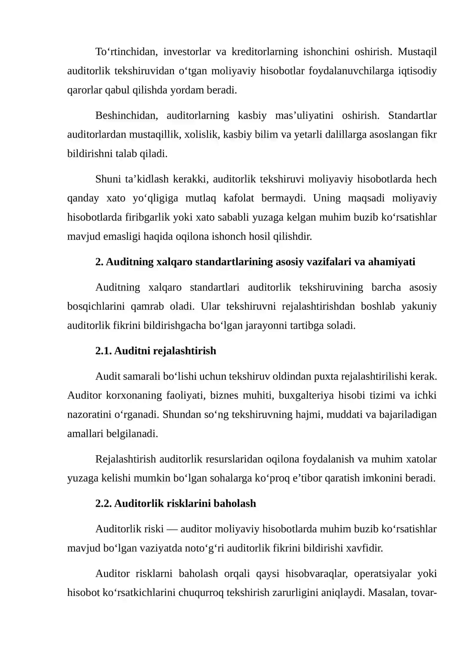 Auditning xalqaro standartlarining maqsadi va umumiy tamoyillari 4