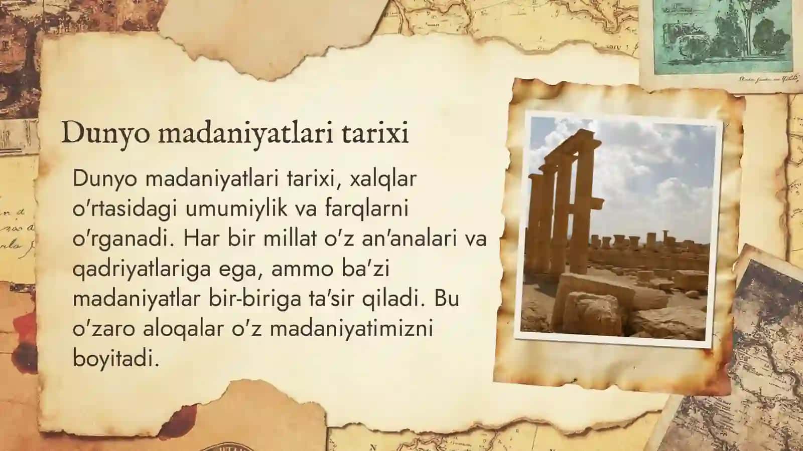 Dunyo xalqlari madaniyatidagi umumiylik va farqlar 4
