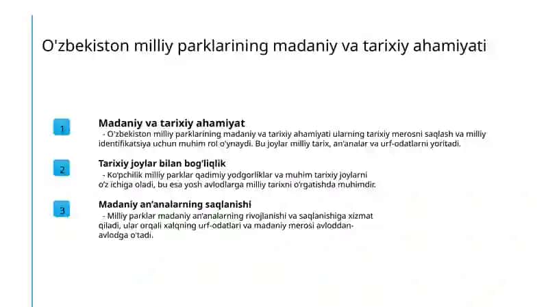 Milliy parklar haqida 4