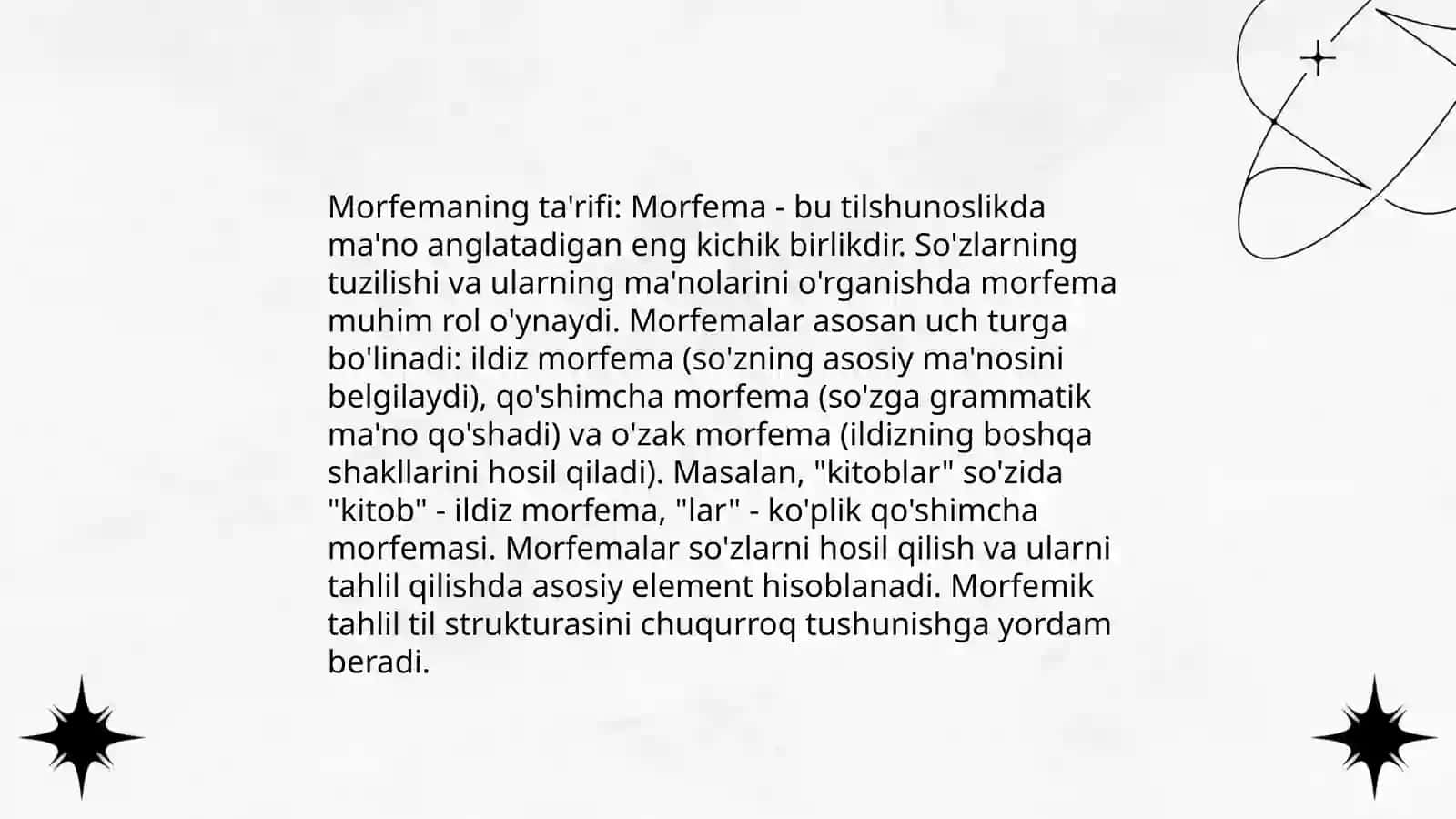 Morfemika haqida umumiy maʼlumot 4