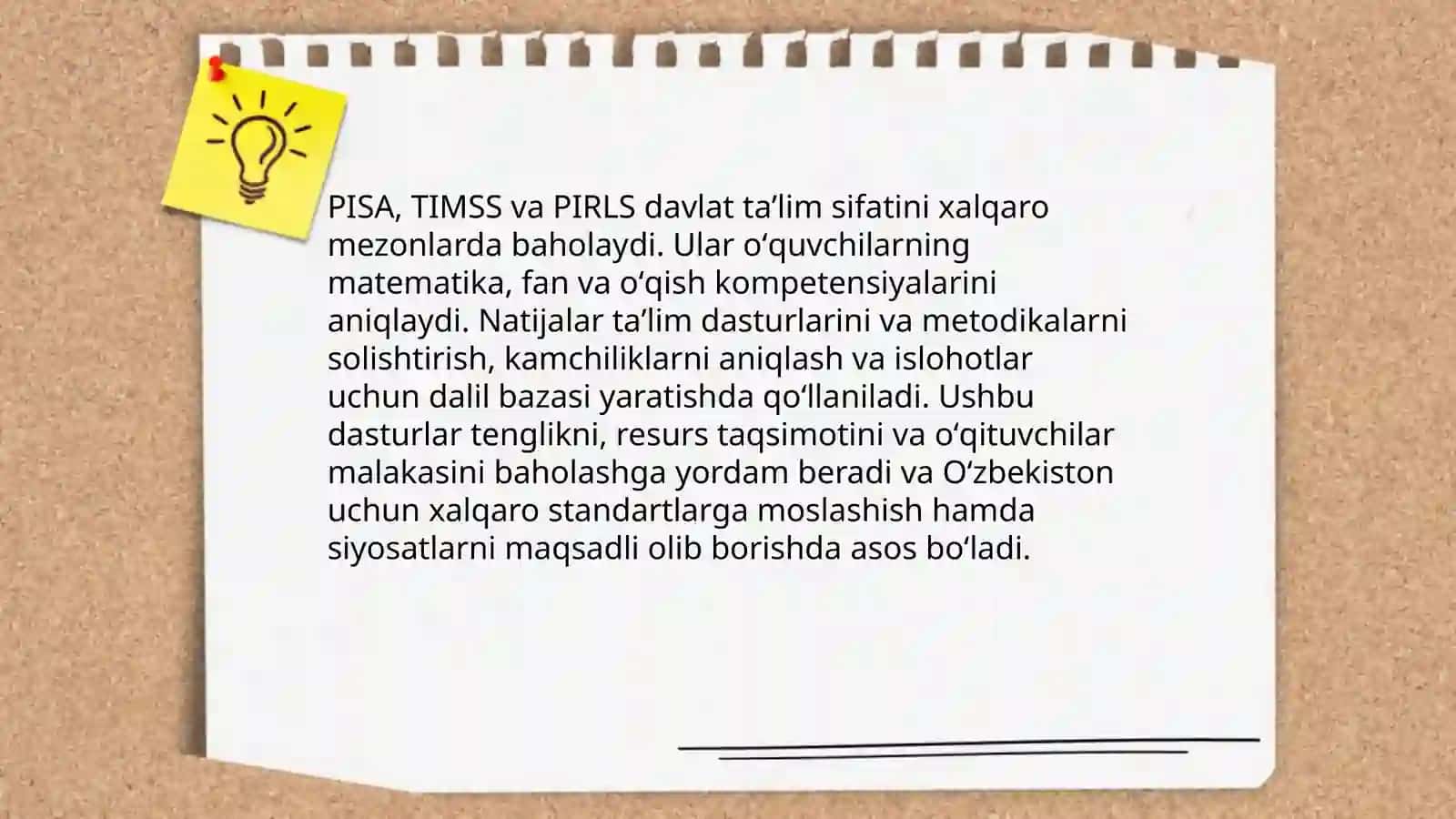 Oʻzbekiston maktablarini Xalqaro andozalarga moslashtirish 4