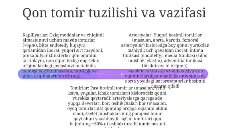 Qon tomirlar fiziologiyasi 4