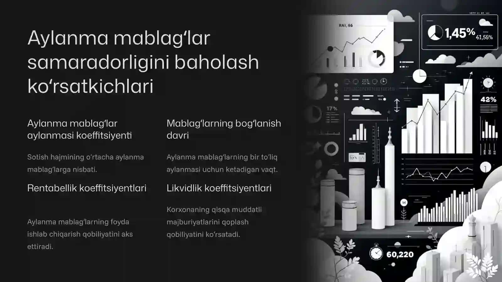 Aylanma mablagʻlar koʻrsatkichlari statistikasi: Keng qamrovli tahlil 4