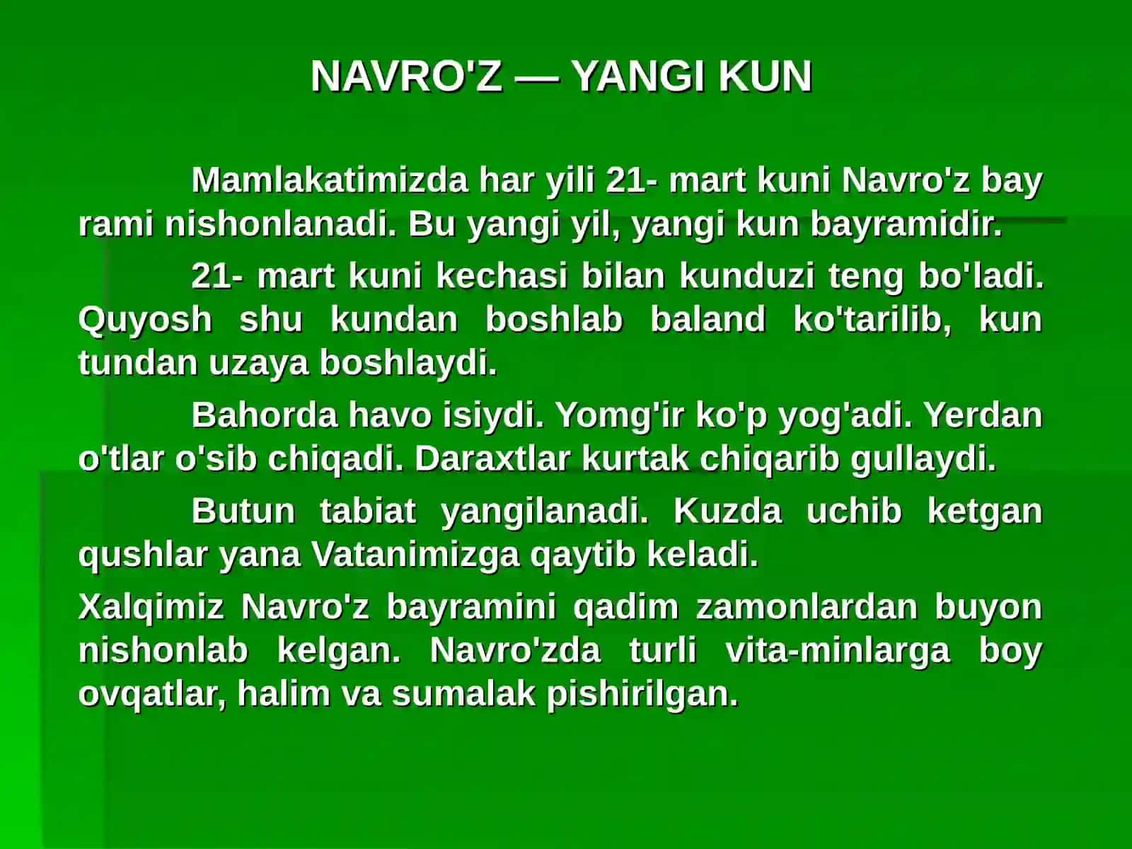 NAVRO'Z — YANGI KUN 4