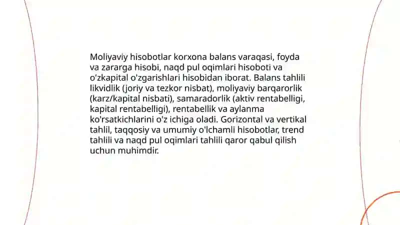 Korxona Moliyasi 4