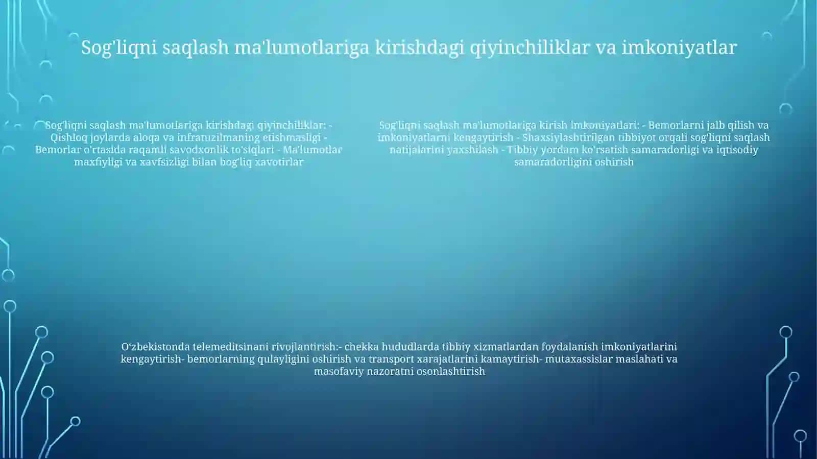 Shaxsiylashtirilgan Sog'liqni Saqlash Ta'limi 4