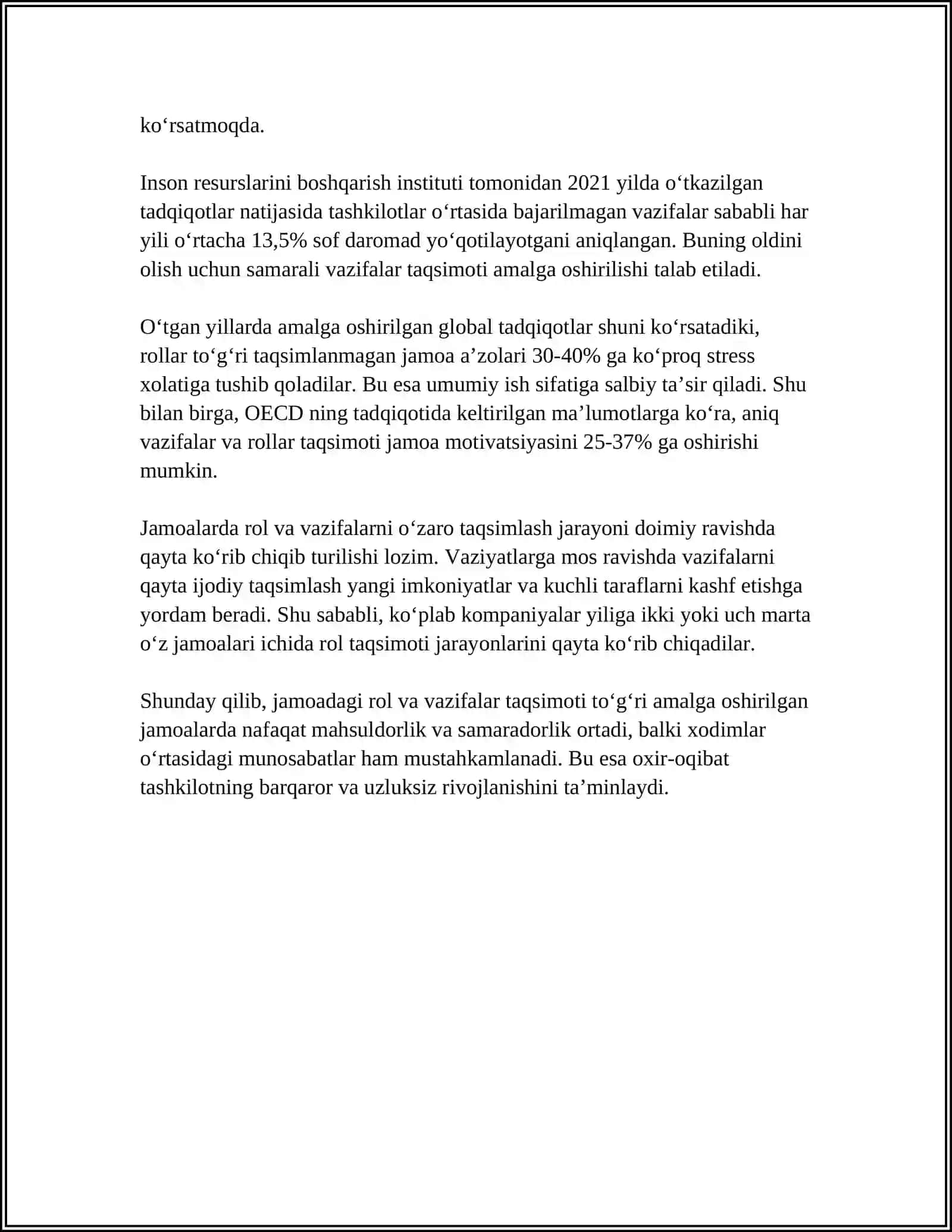 JAMOADA ISHLASH ( TEAMWORKING ) VA UNING AFZALLIKLARI 4