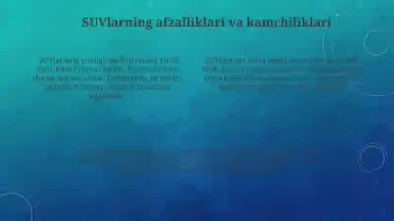 SUVlarning ekologik ta'siri 4